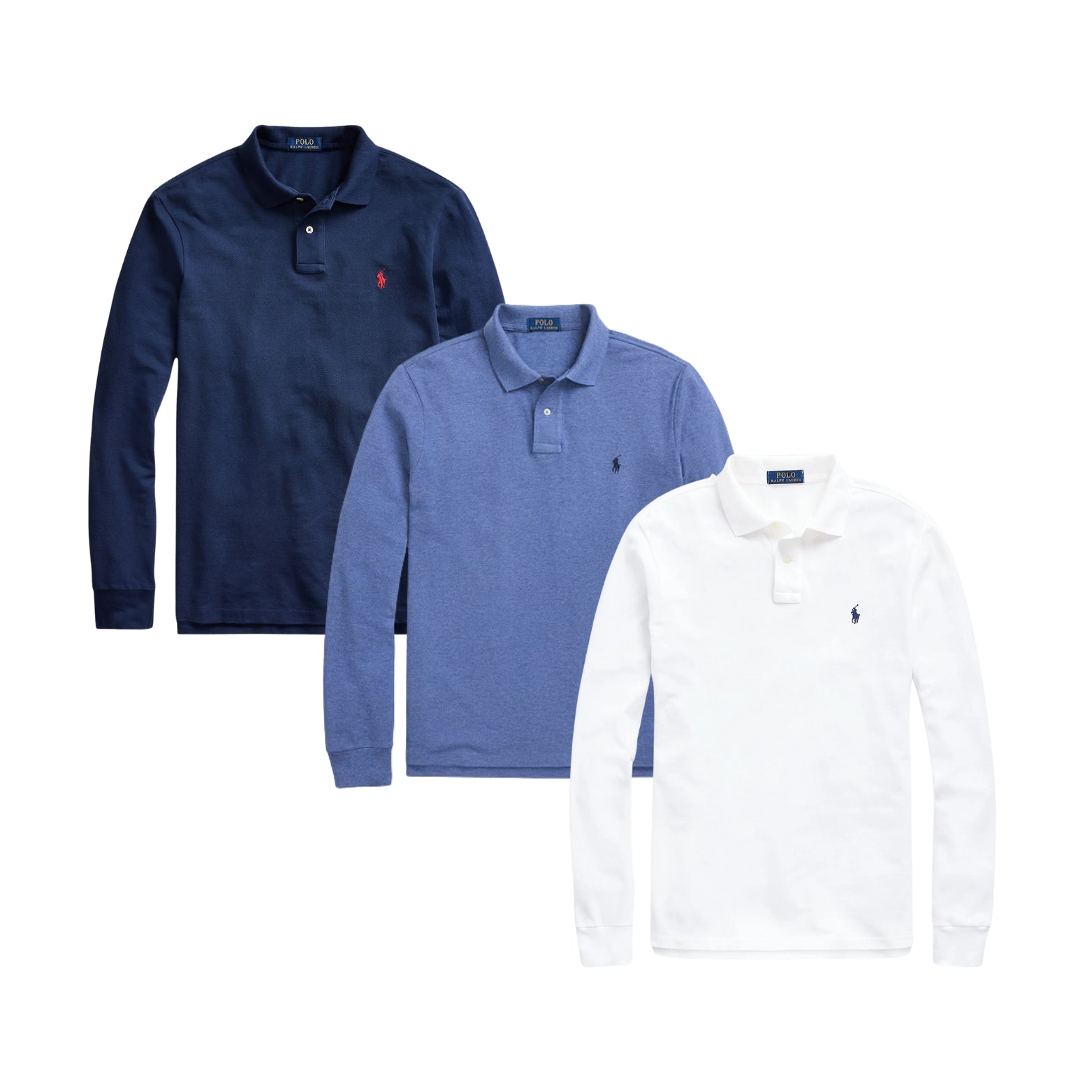 BOX - Polos Ralph Lauren manches longues