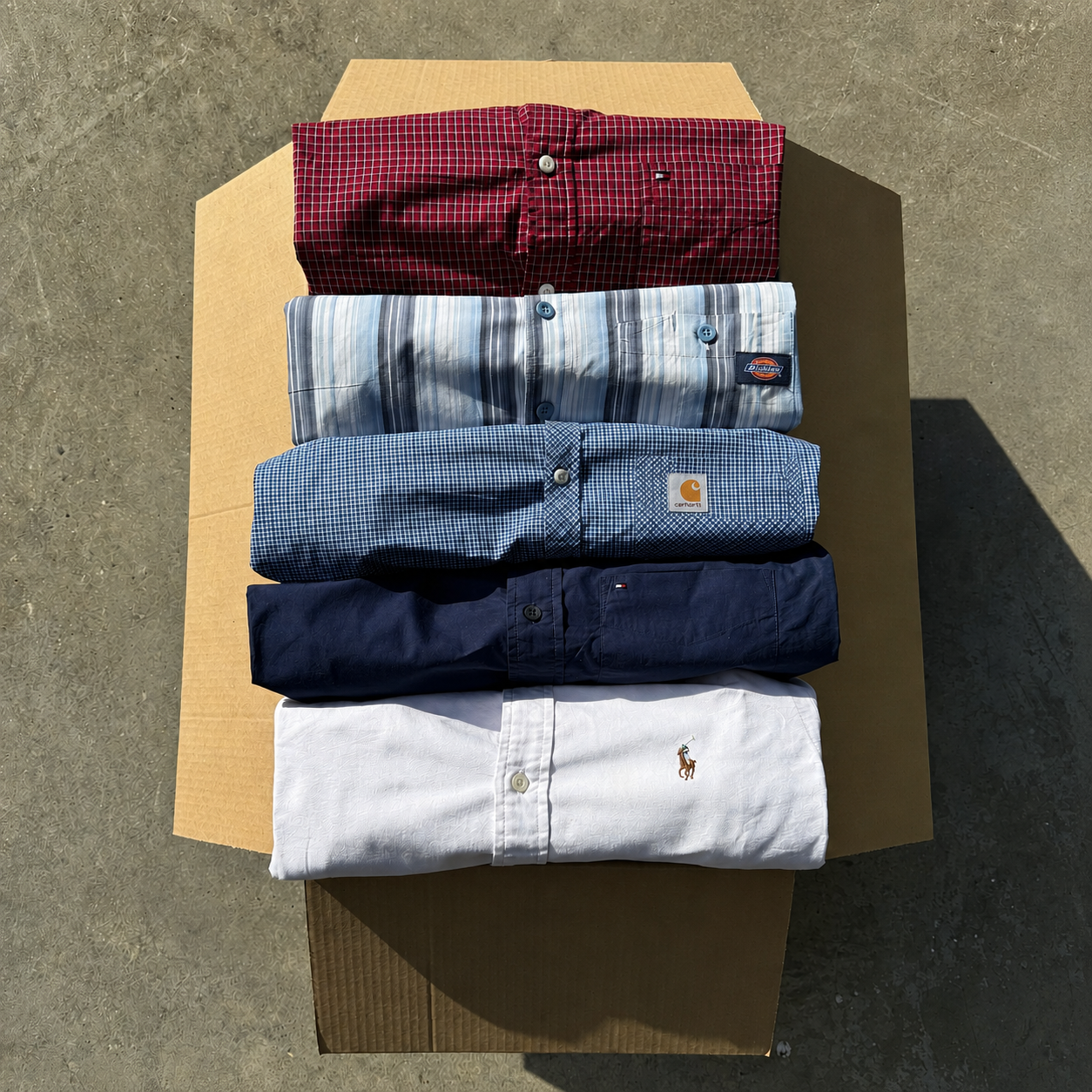 Lot de chemises de marque d'occasion en gros — box Vinqa